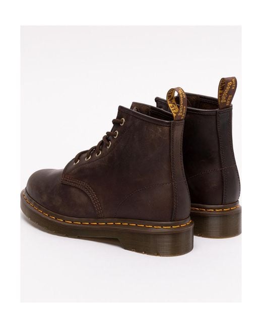 Dr. Martens Brown 101 Lace Up Combat Boots for men