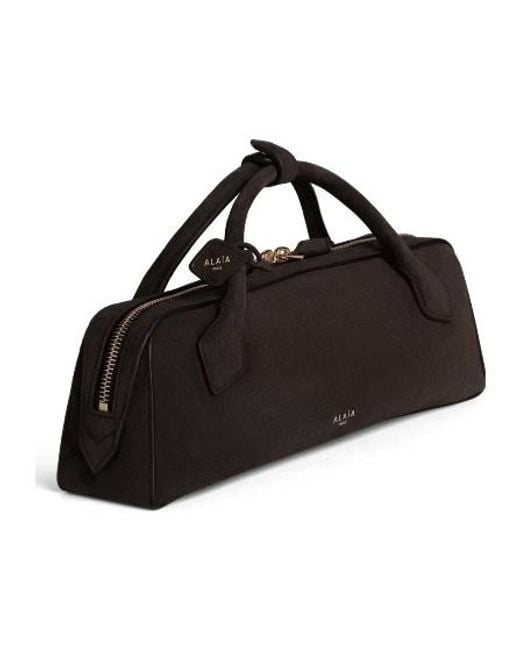 Alaïa Brown Alaïa Teckel Zipped Clutch Bag