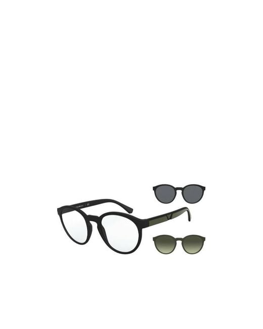Emporio Armani White Logo Sunglasses for men