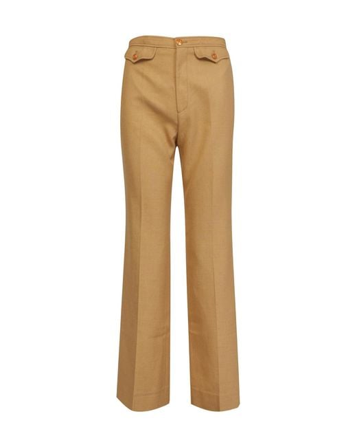Gucci Natural Highwaist Flared Trousers