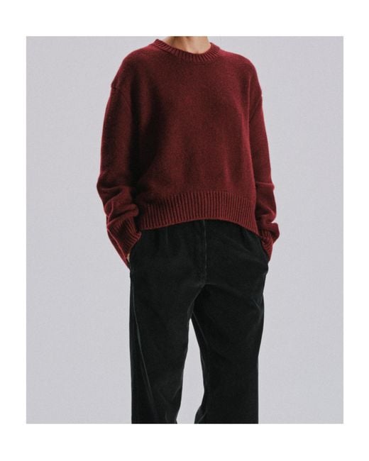 The Row Red Long-Sleeved Sweater