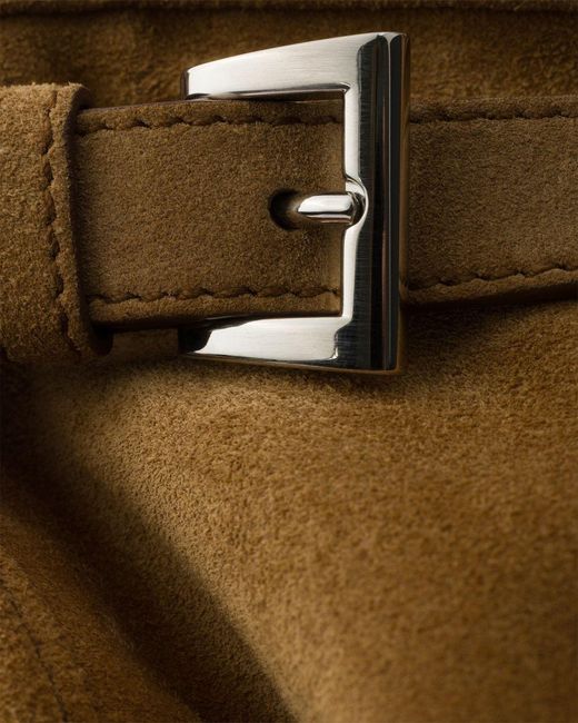 Prada Brown Bonnie Suede Tote Bag for men