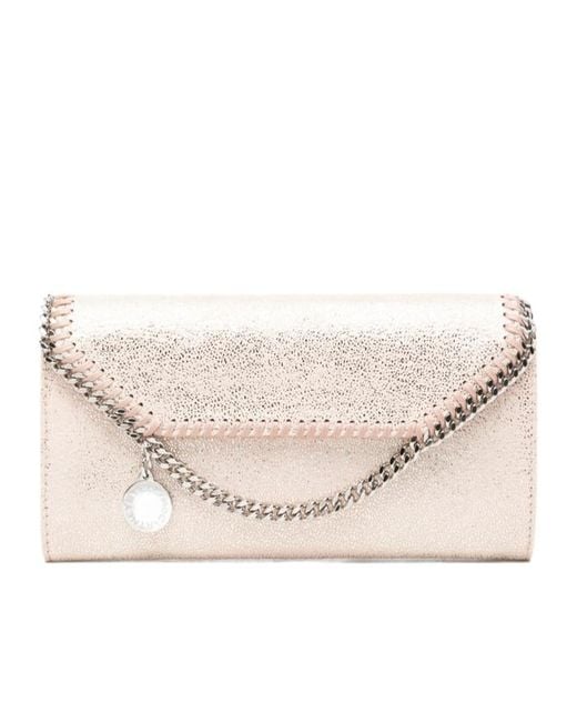 Stella McCartney White Falabella Crossbody Chain Wallet