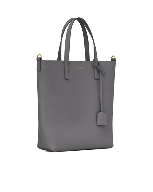 Saint Laurent Gray Toy Logo-Print Tote Bag