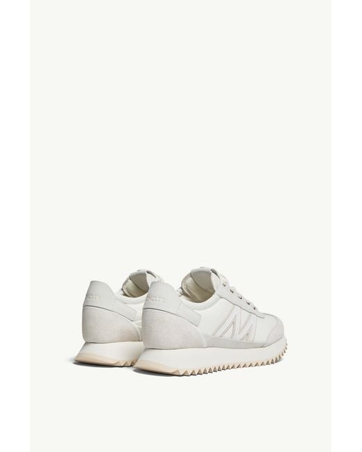 Moncler White Pacey 2 Lace-Up Sneakers for men