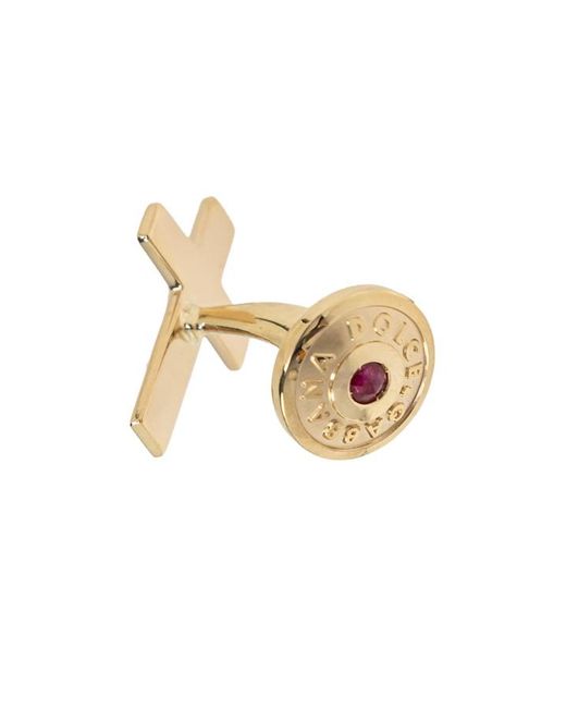 Dolce & Gabbana Metallic 18Kt Sicily Cross Cufflinks for men
