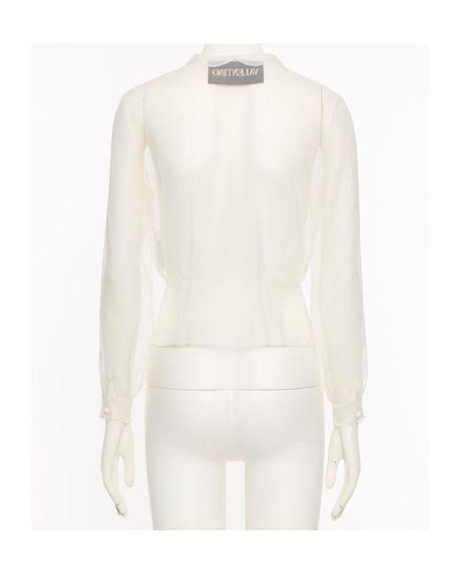 Valentino White Long-Sleeved Shirt
