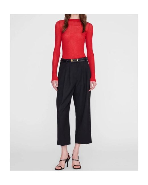 Anine Bing Red Long-Sleeved Knitwear