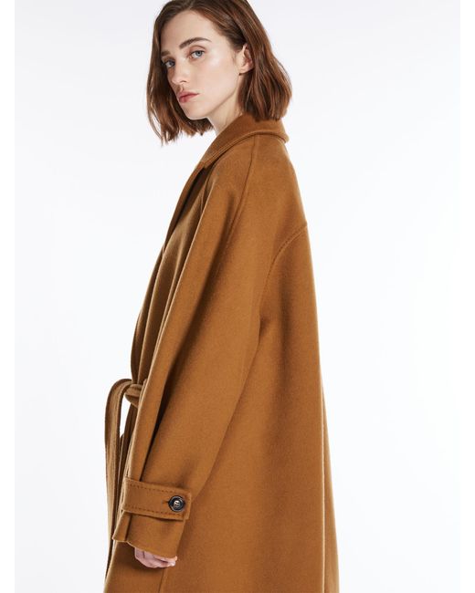Max Mara Brown Belted Cashmere Coat
