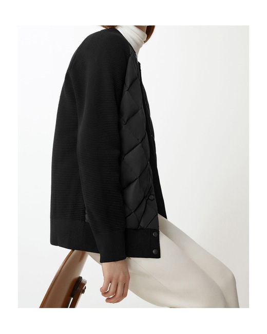 Canada Goose Black Long-Sleeved Quilted Down Jacket