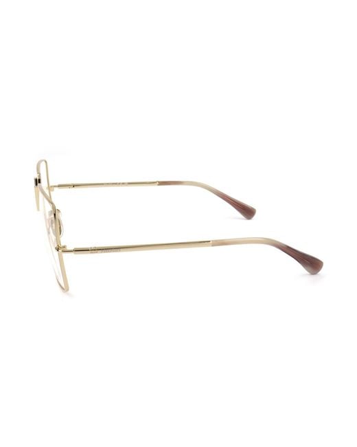 Max Mara White Square Frame Glasses