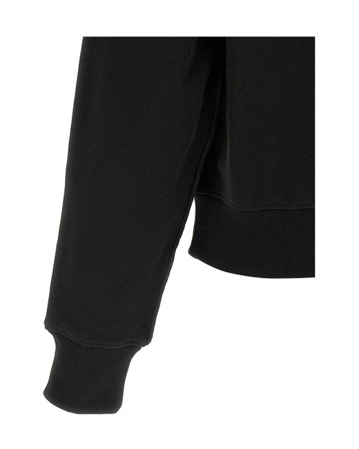 Entire studios Black High-Neck Buttoned Sweatshirt for men
