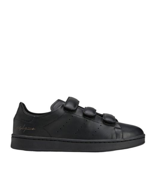 Y-3 Black Stan Smith Hook-And-Loop Sneakers for men
