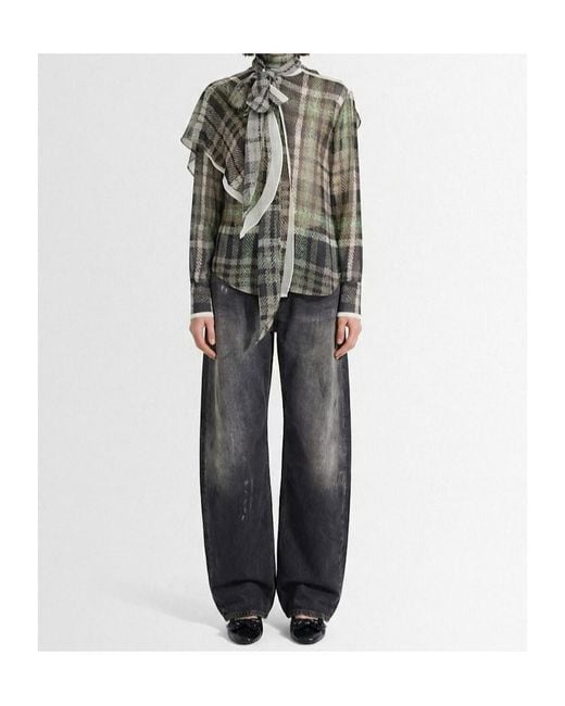 Acne Blue Wide Jeans
