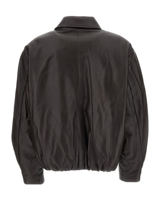 Arma Brown Melis Leather Bomber Jacket