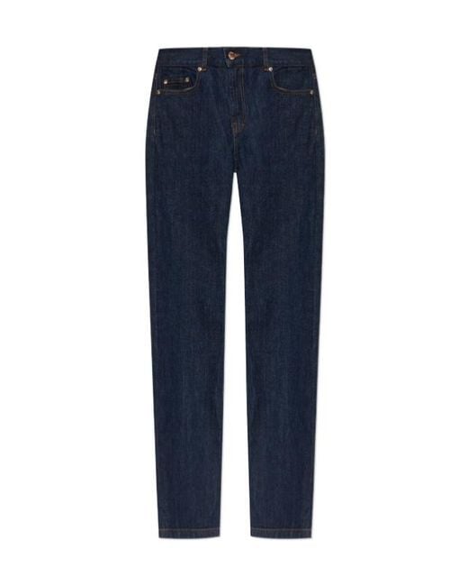Casablanca Blue Straight-Leg Jeans