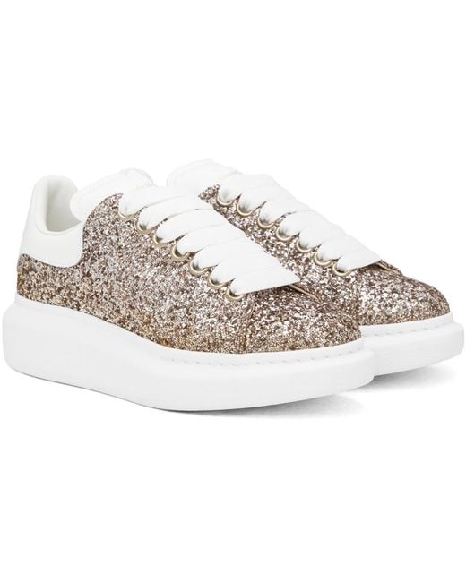 McQueen Gray Oversized Lace-Up Sneakers