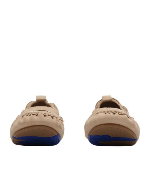 Burberry Natural Suede Fawn Loafers