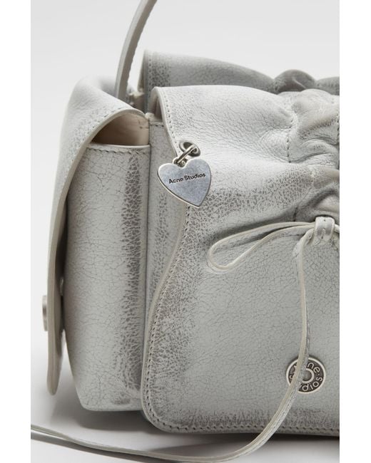 Acne Gray Pocket Detailed Top Handle Bag