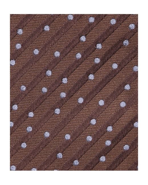 Giorgio Armani Brown Pointed-Tip Tie for men