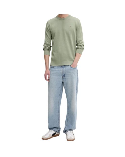 Tommy Hilfiger Green Long-Sleeve Knitted Pullover for men