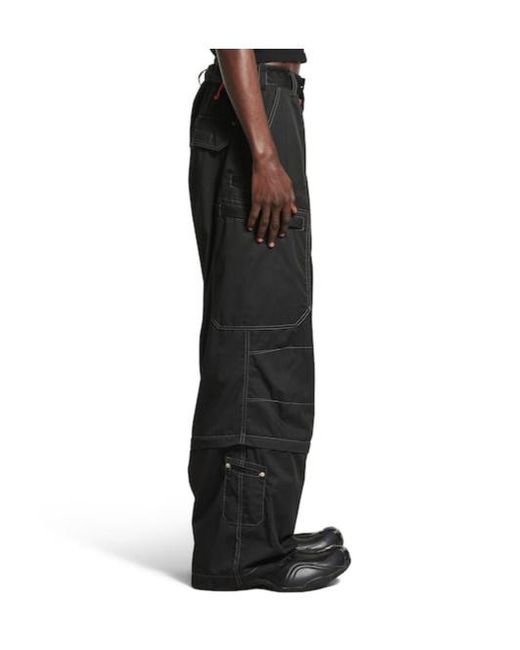 Balenciaga Utility Work Pants in Black for Men | Lyst