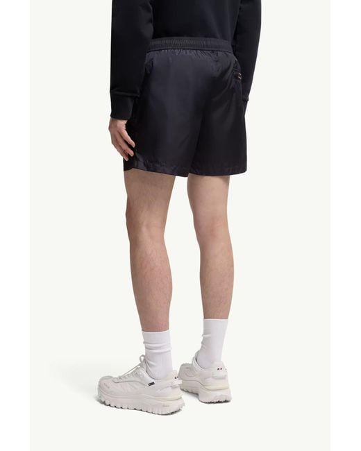 Moncler Blue Drawstring Swim Shorts for men