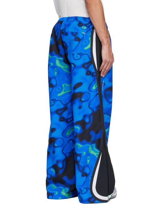 Nike Blue Printed Pattern Sweatpants for men