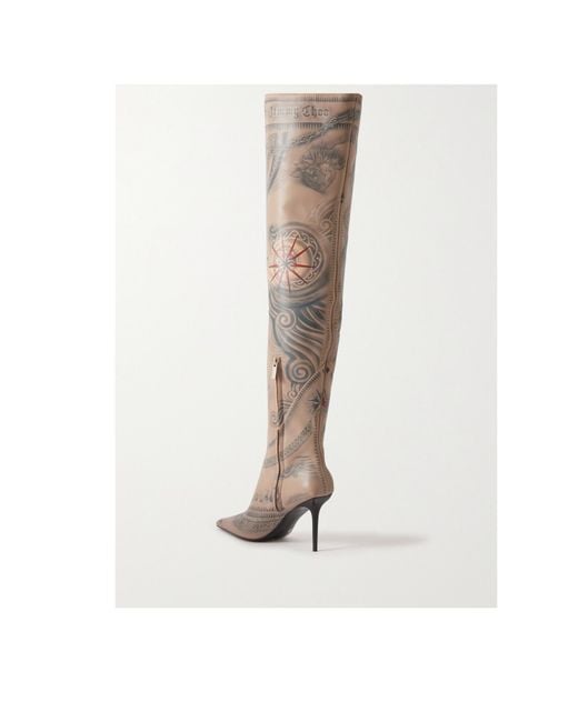 Jimmy Choo White Pointed Boots