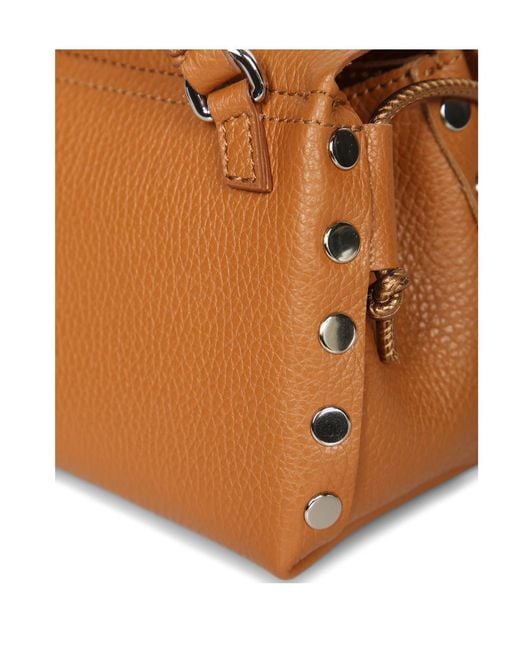 Zanellato Brown Turnlock Shoulder Bag