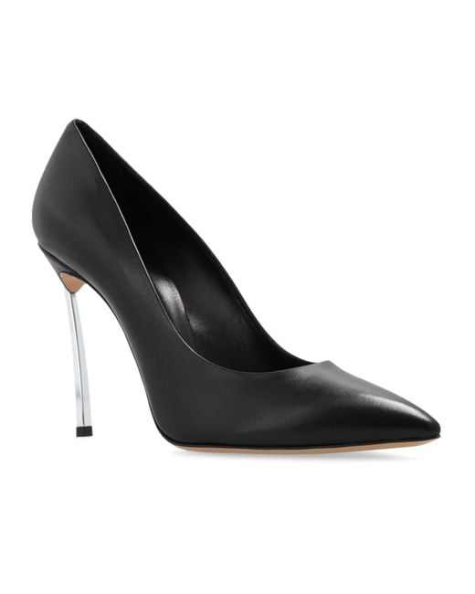 Casadei Black Blade Pointed Toe Pumps