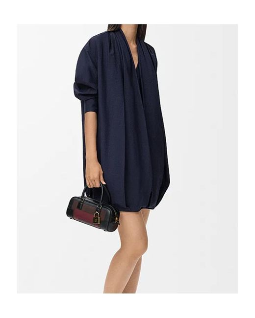 Loewe Blue Draped Dress