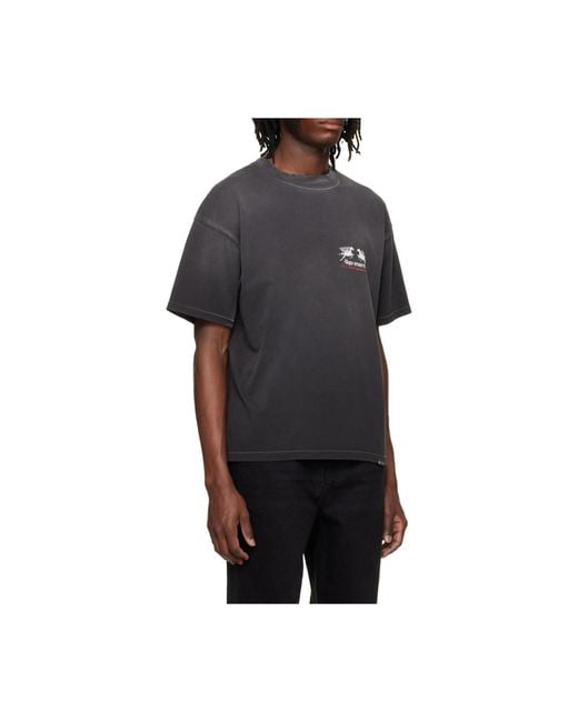 Represent Black Gas Station Graphic T-Shirt for men