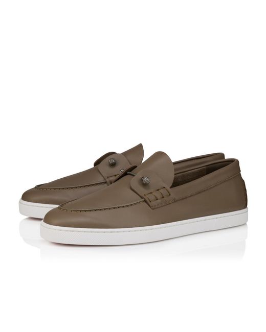 Christian Louboutin Brown Chambeliboat Yacht for men