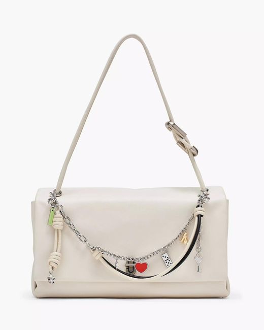 Marc Jacobs White The Mini Icon Chain Bag Charm