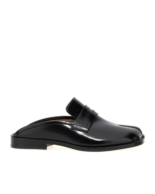 Maison Margiela Black Tabi-Toe Slip-On Mules