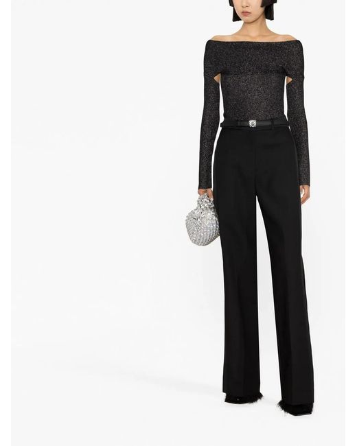 Khaite Black Salma Open-Back Top
