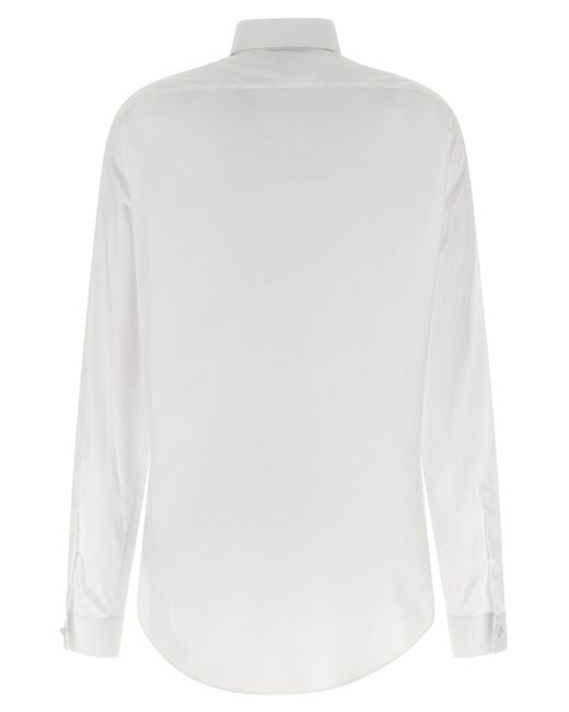 Tom Ford White Plastron Pleated Shirt