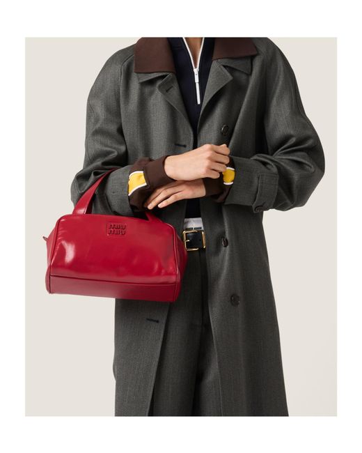 Miu Miu Gray Single-Breasted Coat
