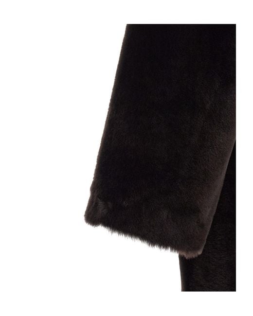 Blancha Black Long-Sleeved Coat