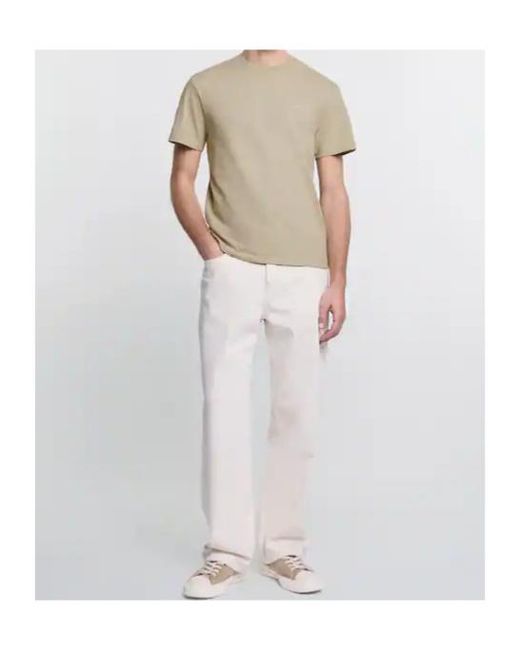 Hogan Natural Logo Printed Crewneck T-Shirt for men