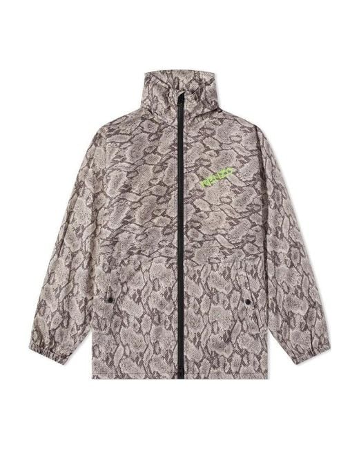 KENZO Brown Serpentine Casual Jacket for men