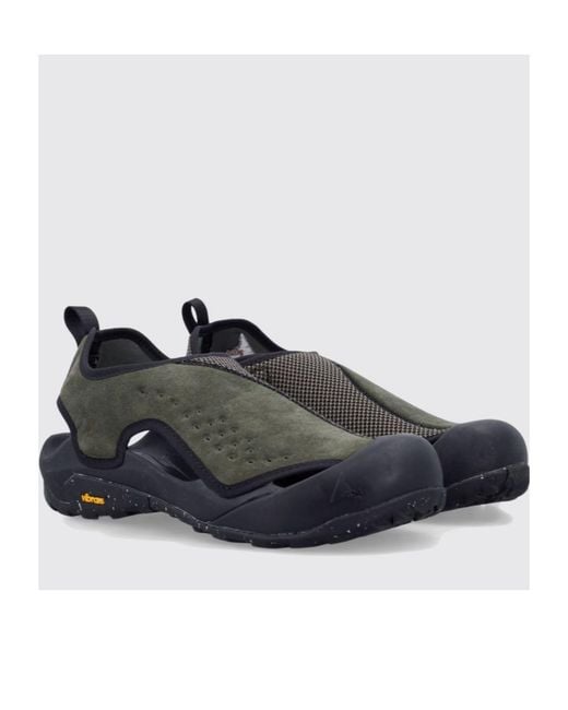 Roa Black Round-Toe Sandals for men