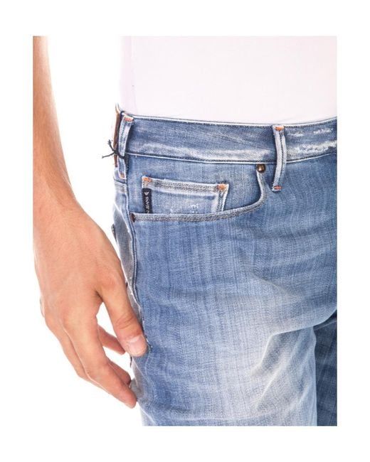 Armani Jeans Blue Straight Jeans for men