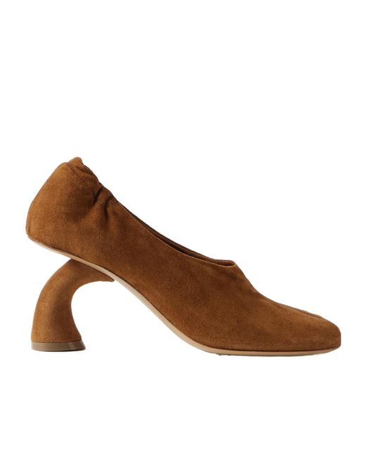 Dries Van Noten Brown Slip-On High Heels