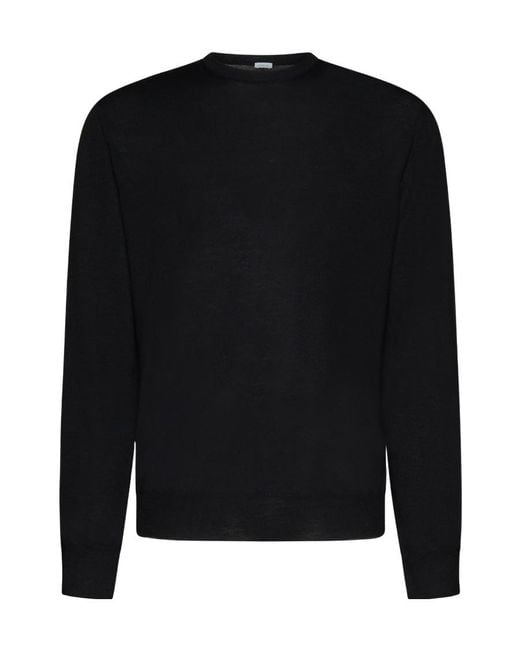 Malo Black Crew Neck Sweater for men
