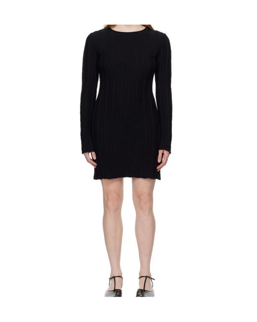 Filippa K Black Rolled Hem Dress