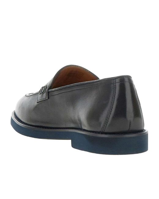 Doucal's Blue Penny Loafers for men