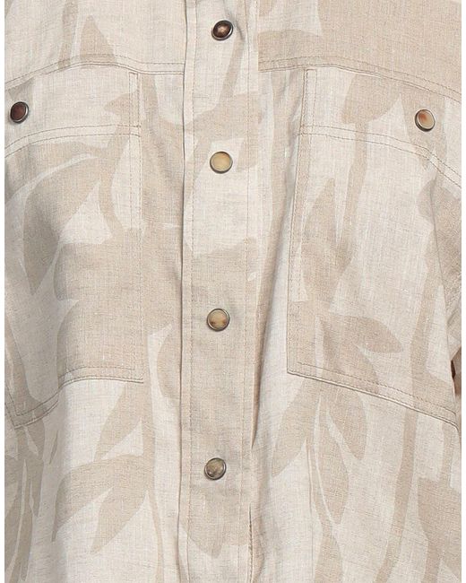 Brunello Cucinelli Natural Fashion Printed Shorts