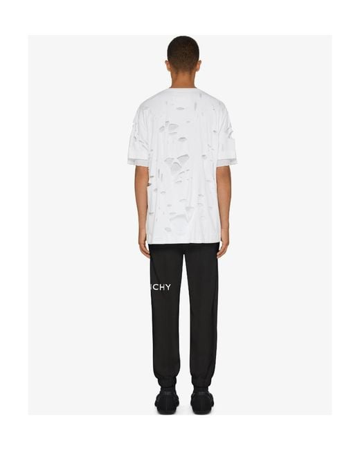 Givenchy Black Logo Printed Rear-Welt Pocketed Track Pants for men